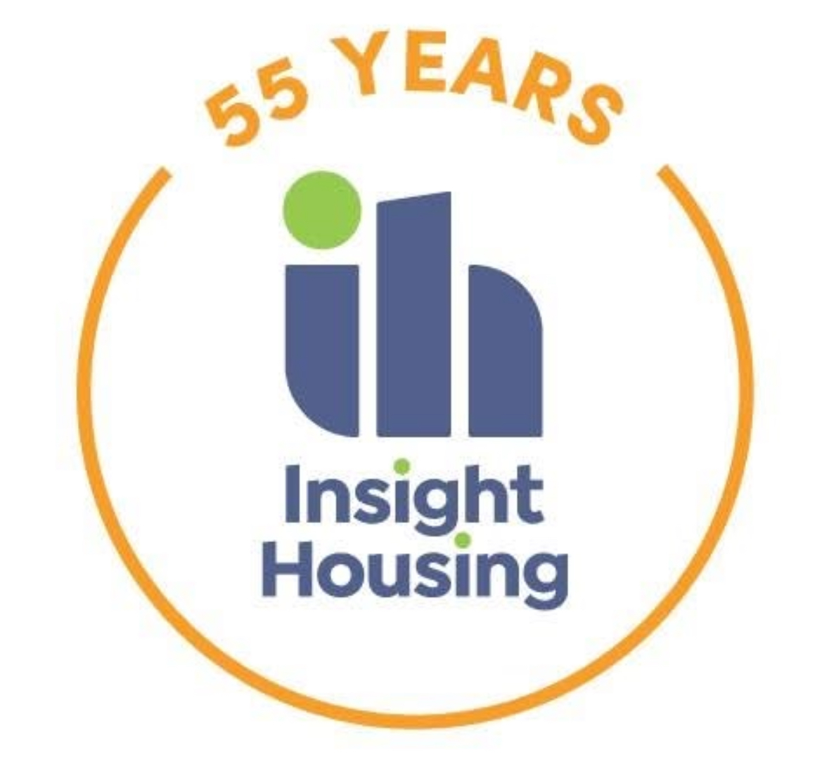Insight Housing 55‑year logo